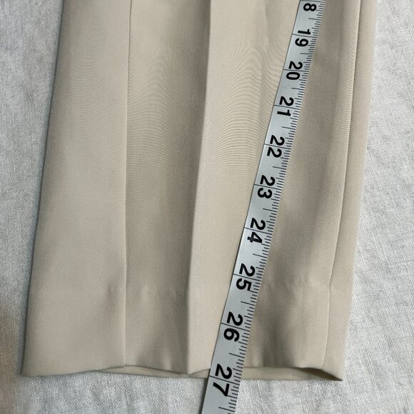 Express Women's 12R High Rise Ankle Dress Pants Beige Tan - Picture 12 of 12